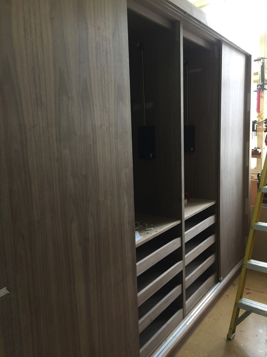 Wardrobe with sliding doors