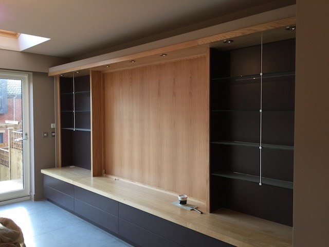 Audio visual wall units