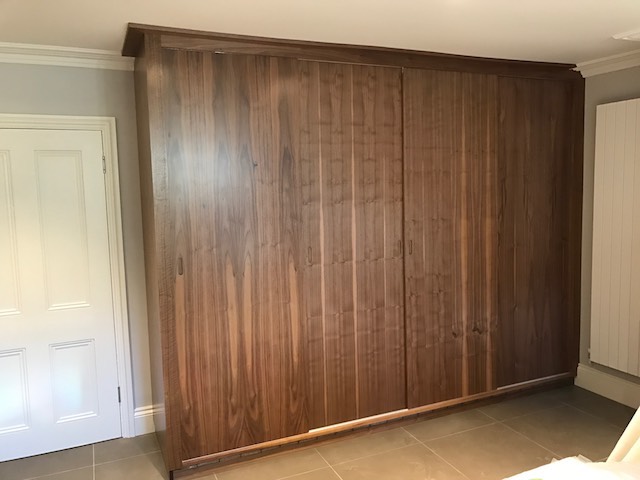 Black walnut fitted wardrobe